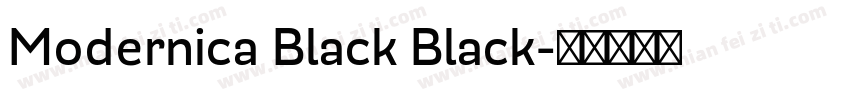 Modernica Black Black字体转换